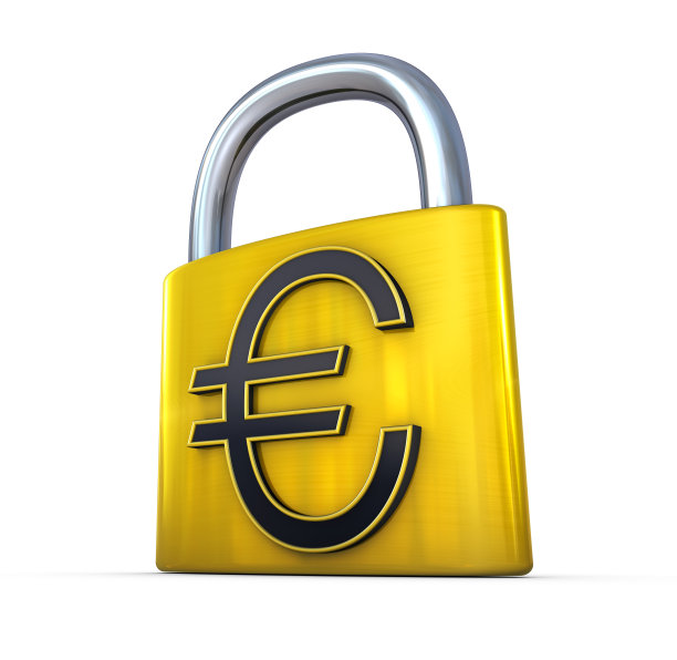 欧元挂锁图片下载