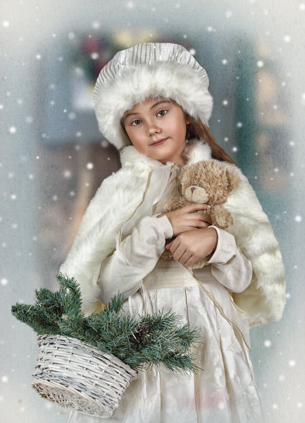 一个小女孩的肖像图片下载