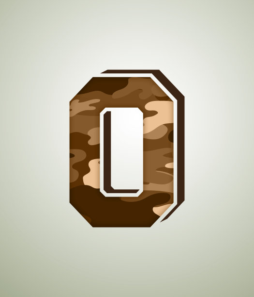 CAMO字符集，详细的矢量字体图片下载