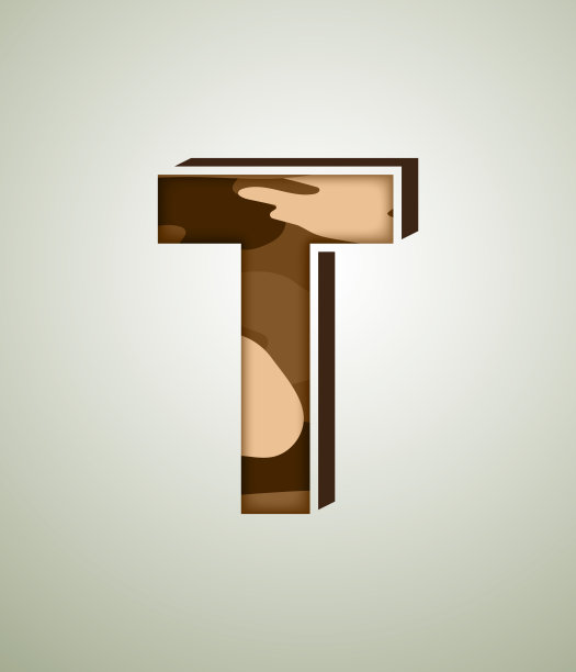 CAMO字符集，详细的矢量字体图片下载