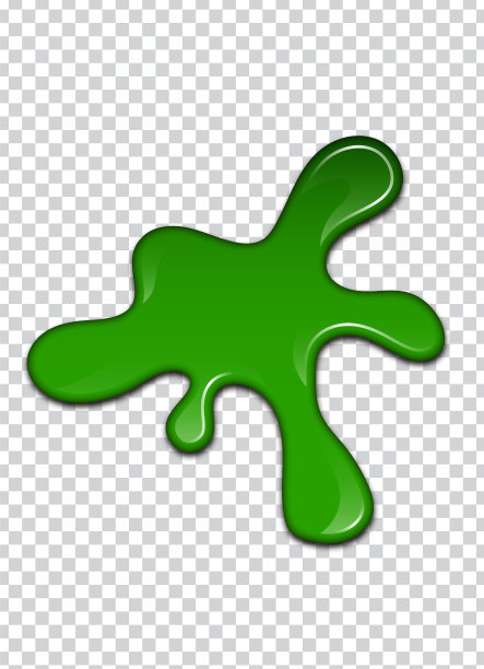 绿色的液体涂料。黏液矢量插图。图片下载