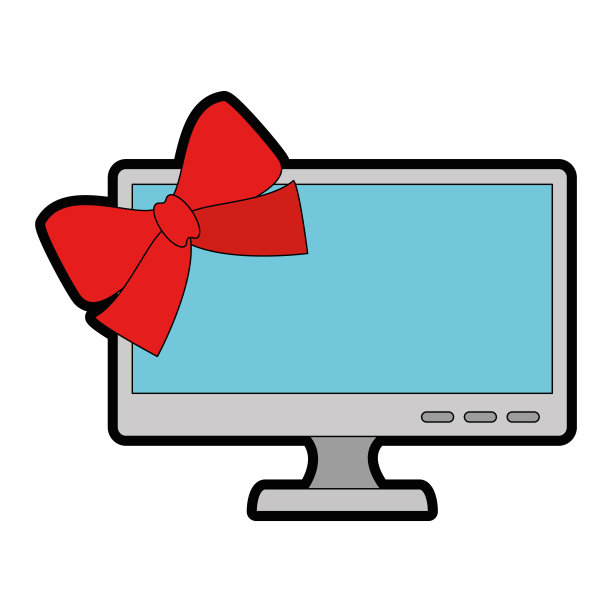 带领结的显示器电脑图片下载