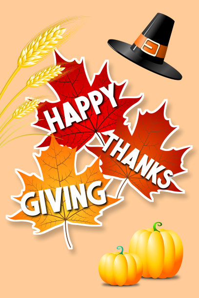 感恩节快乐卡图片下载