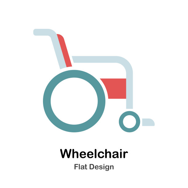 轮椅平面插图图片下载