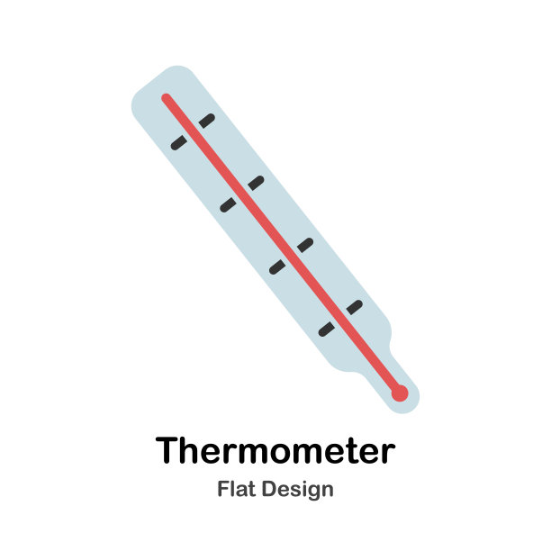 温度计平面插图图片下载