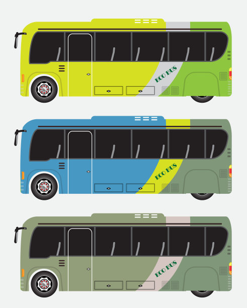 混合总线向量和插图集图片下载