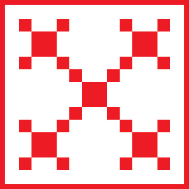 矢量红色爱尔兰链图案-元素的设计为圣诞节图片下载