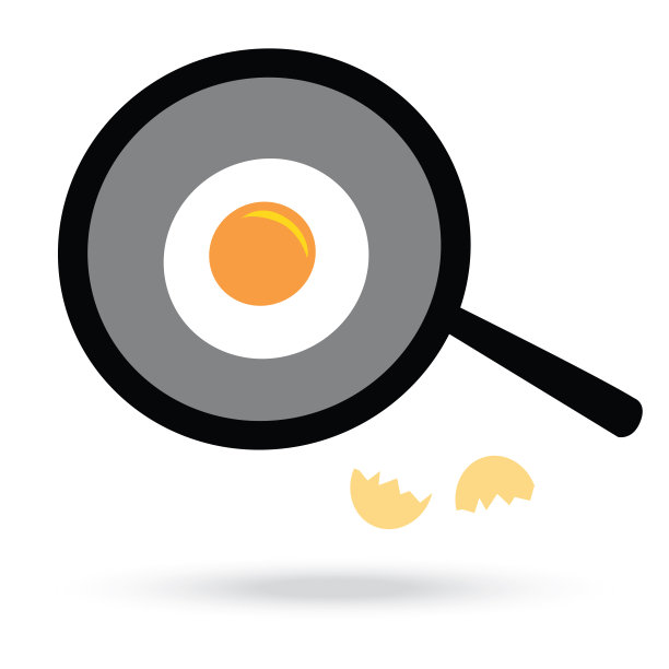 煎蛋和煎锅图片下载