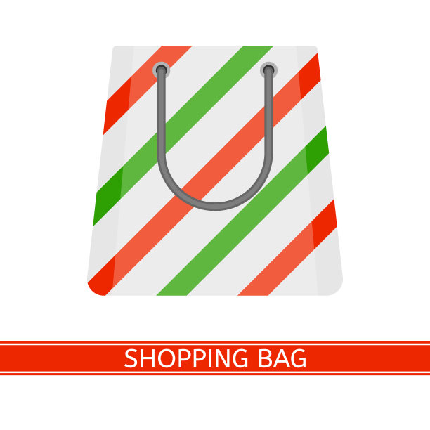圣诞购物纸袋图片下载