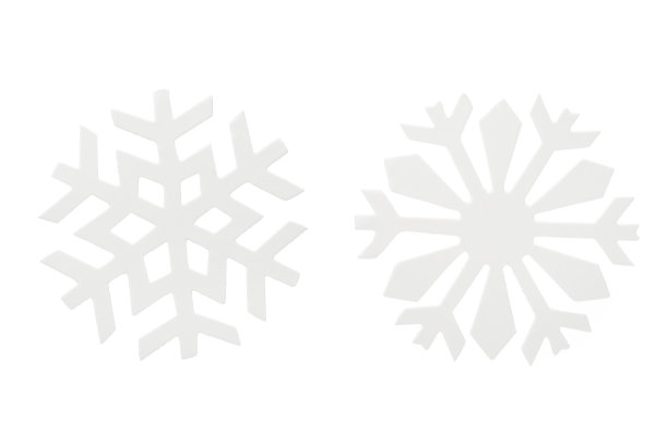 白色点缀雪花图标图片下载