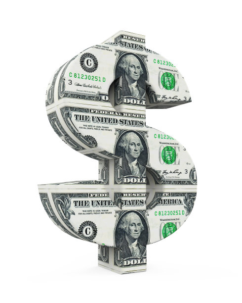 美元符号孤立图片下载