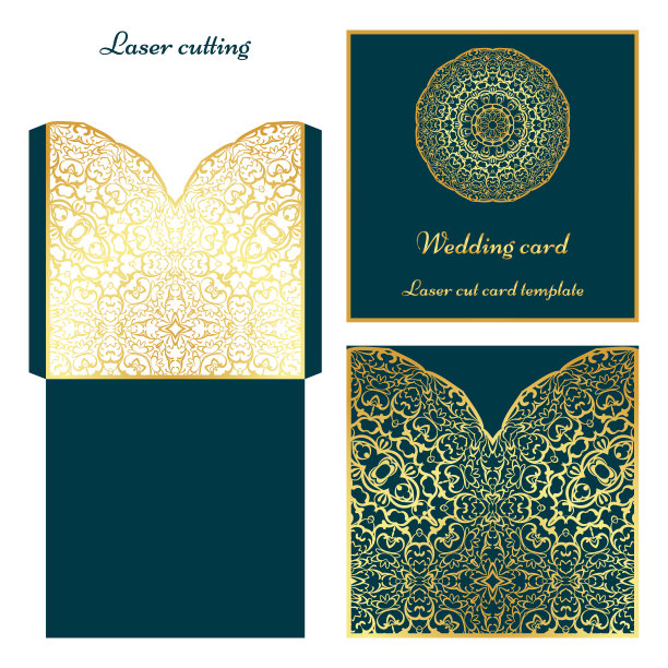 激光切割卡片模板图片下载