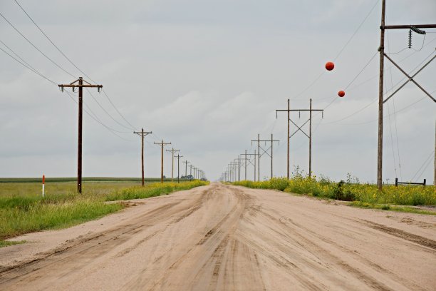有电话和电线杆的乡村公路图片下载