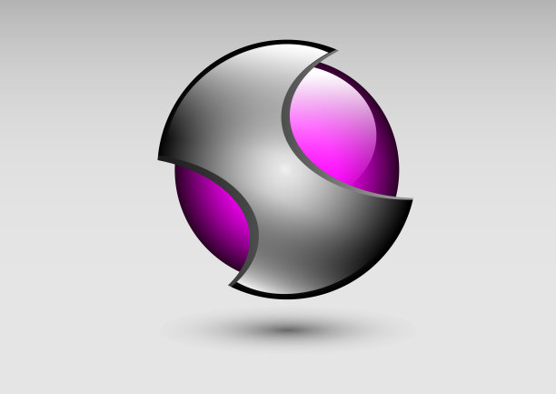 商业计划的抽象圆形图标设计图片下载