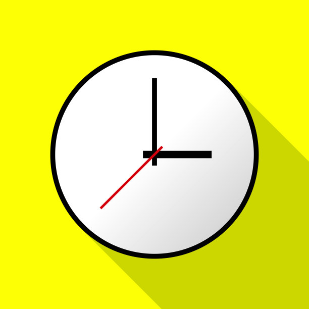 时钟图标，矢量插图，平面设计EPS10图片下载