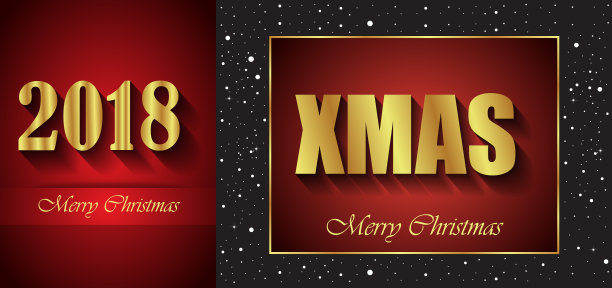 2018圣诞快乐背景。图片下载