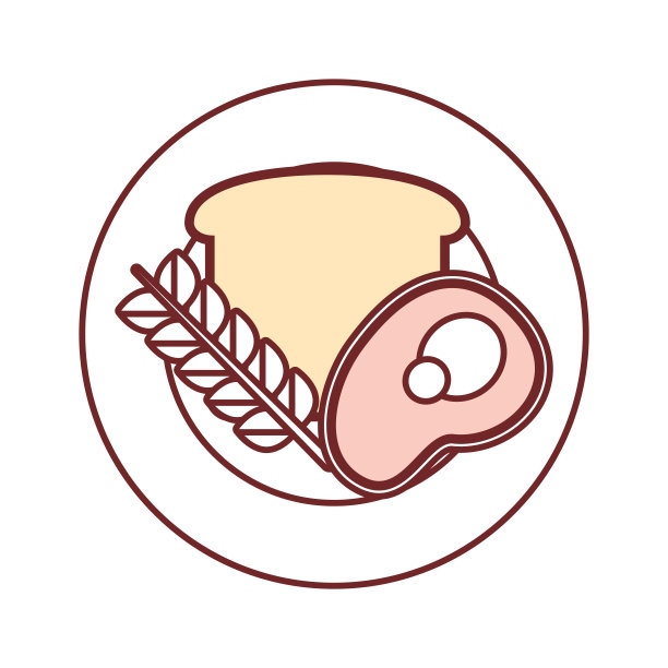 牛排和面包偶像图片下载