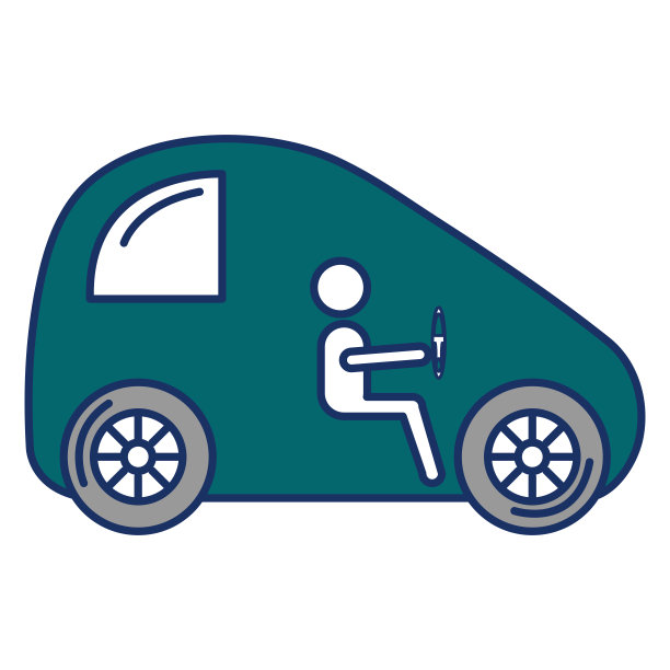 带有司机轮廓的现代汽车图片下载