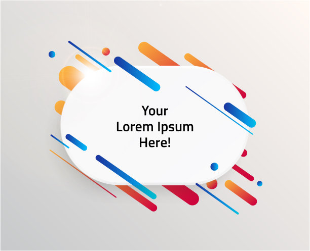 现代和动态文本框的报价。高质量矢量插图。图片下载