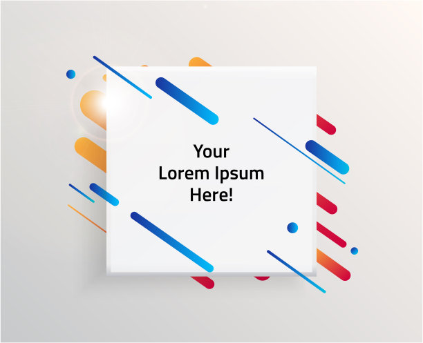 现代和动态文本框的报价。高质量矢量插图。图片下载