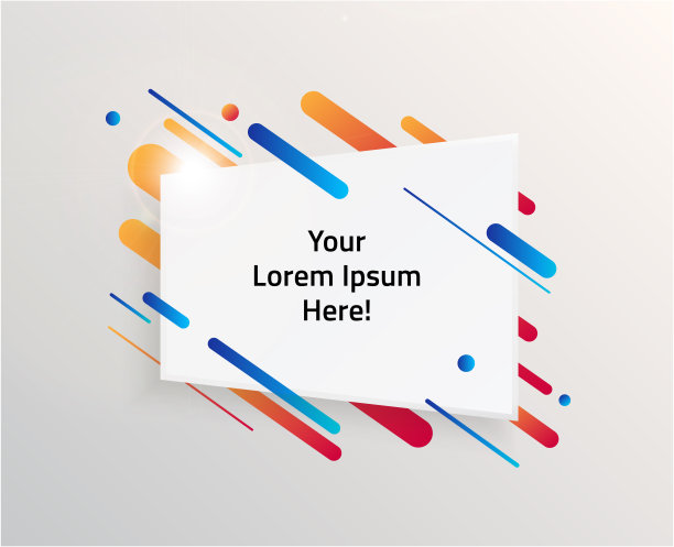 现代和动态文本框的报价。高质量矢量插图。图片下载