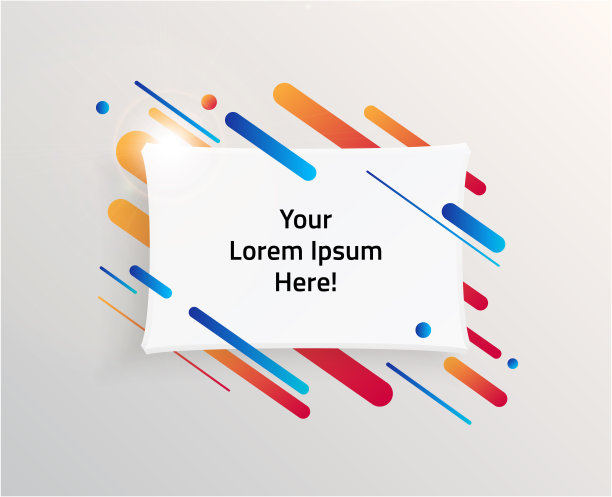 现代和动态文本框的报价。高质量矢量插图。图片下载