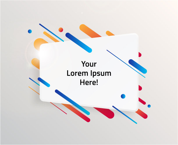 现代和动态文本框的报价。高质量矢量插图。图片下载