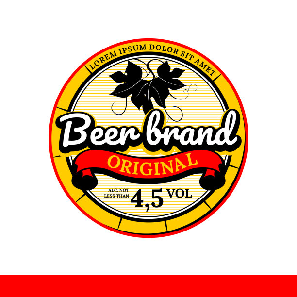 原始啤酒标签图片下载