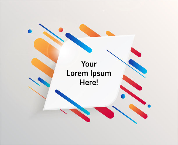 现代和动态文本框的报价。高质量矢量插图。图片下载