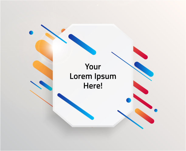 现代和动态文本框的报价。高质量矢量插图。图片下载