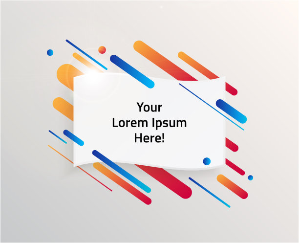 现代和动态文本框的报价。高质量矢量插图。图片下载