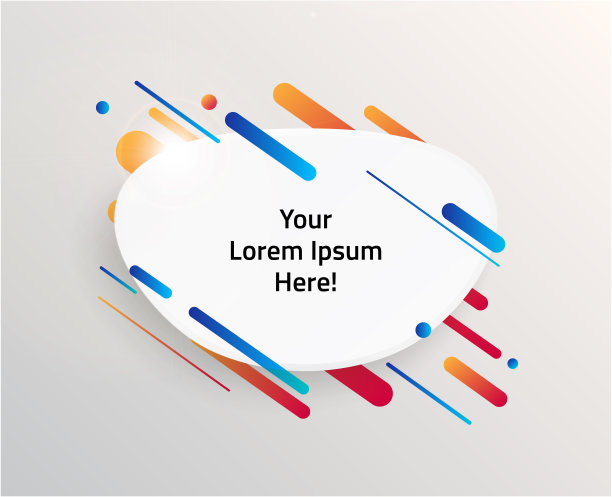 现代和动态文本框的报价。高质量矢量插图。图片下载