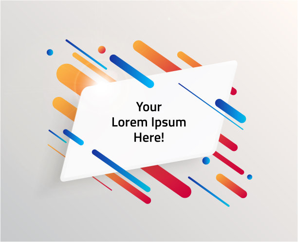 现代和动态文本框的报价。高质量矢量插图。图片下载