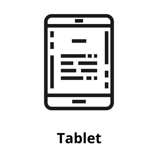 平板细线图标图片下载