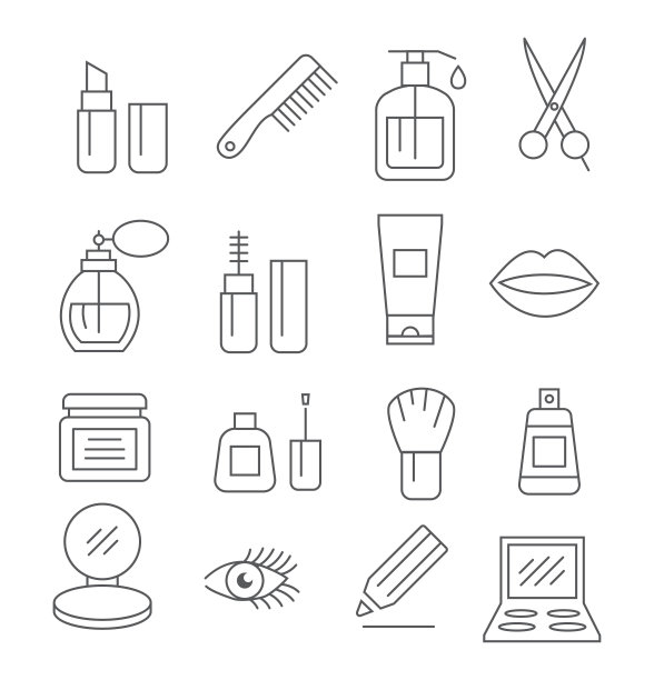 化妆品行图标图片下载