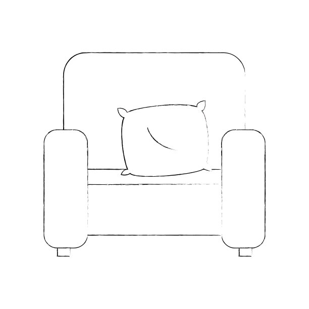 家庭沙发隔离图标图片下载