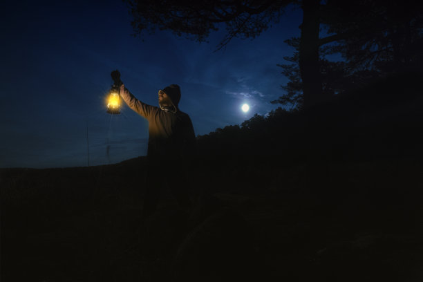 森林里的神秘人图片下载