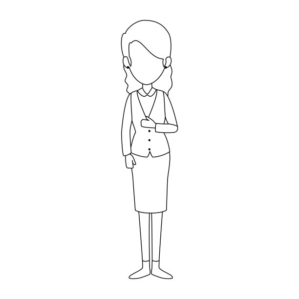 美丽的女商人的化身图片下载