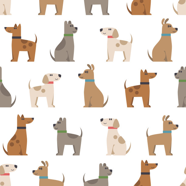 狗狗矢量图素材ID：312263010