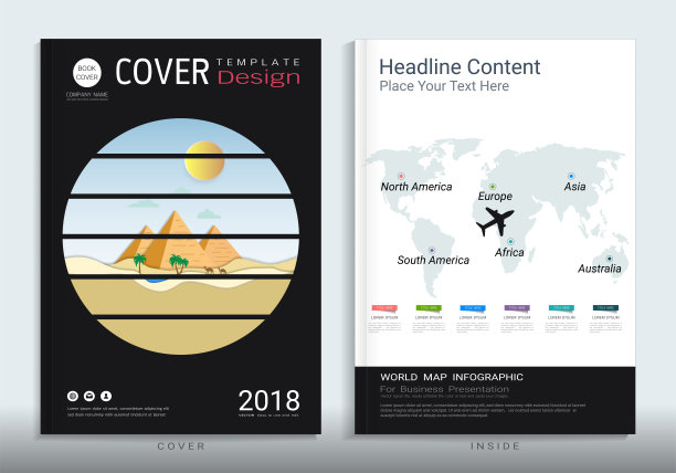 公司商业封面设计，有图片背景空间，用于年度报告，小册子，传单，单张，销售工具包，目录，杂志，小册子，作品集，海报，矢量模板A4大小。图片下载