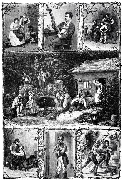 慕尼黑诗人的戏剧场景图片下载