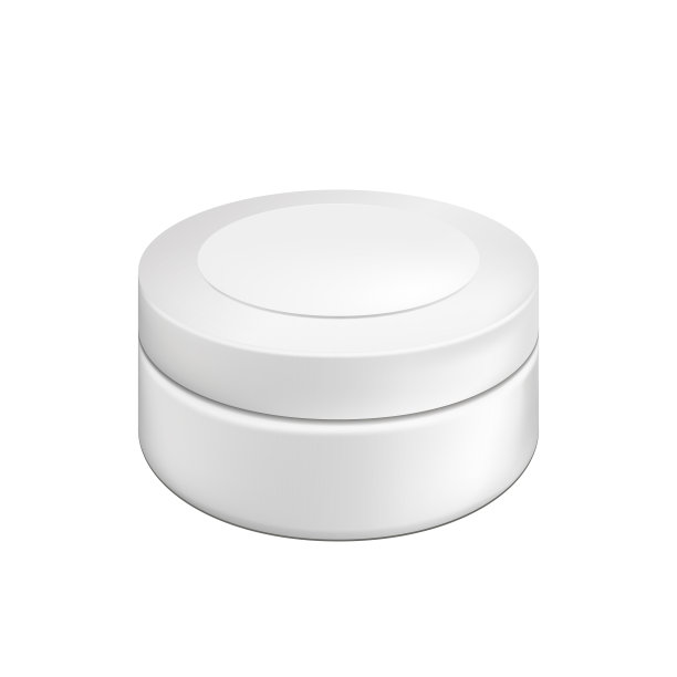 空白化妆品包装容器霜。插图孤立在白色背景上。图片下载
