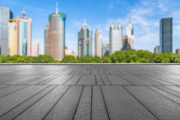 蓝天下的上海图片下载