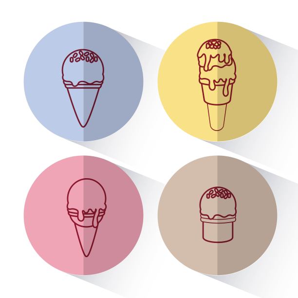 冰淇淋的设计图片下载