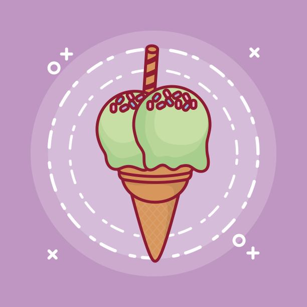 冰淇淋的设计图片下载