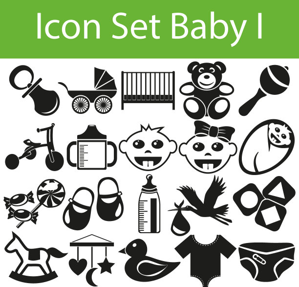 图标组婴儿图片下载