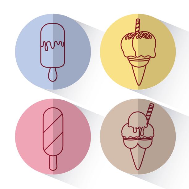 冰淇淋的设计图片下载
