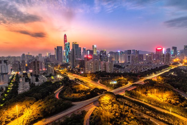 深圳的夜景素材图片