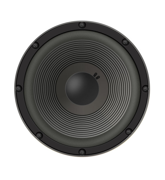 扬声器孤立在白色背景上。图片下载