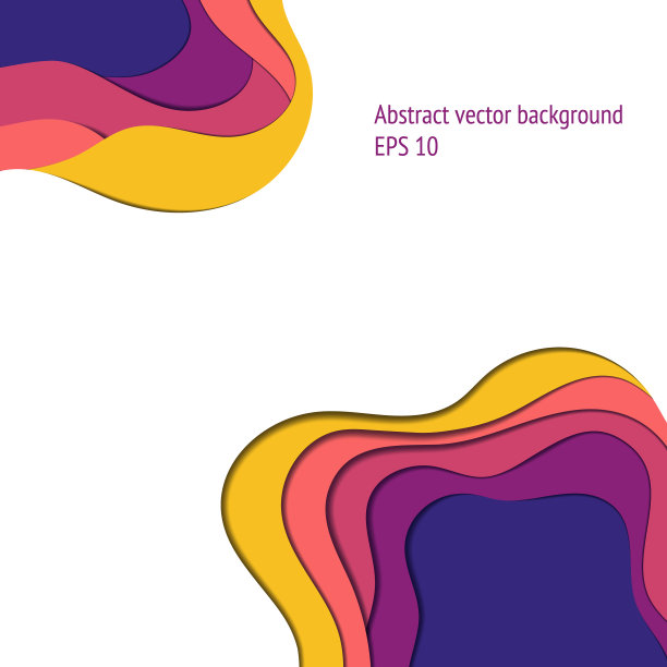 矢量抽象背景，彩色壁纸，模板为网页设计，网站，广告，海报，横幅。折纸，剪纸，平滑的形状，材料设计。3d背景，深度效果。图片下载